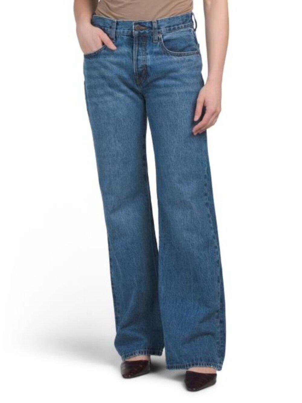 ETICA Amis Mid Rise Relaxed Bootcut Jeans